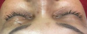 Before lash extensions